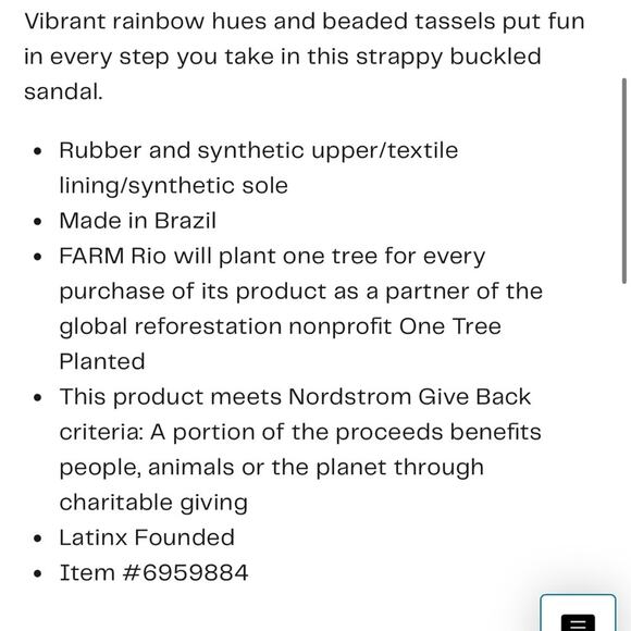 NEW Farm Rio Beaded Strappy Black Sandal Dust Bag Rubber Sole Size 9 - Picture 4 of 4